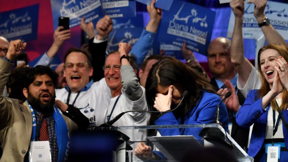 Dana Nessel wins Michigan Democratic Party endorsement for attorney general on April 15, 2018